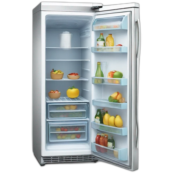 Mid Open Fridge emoji