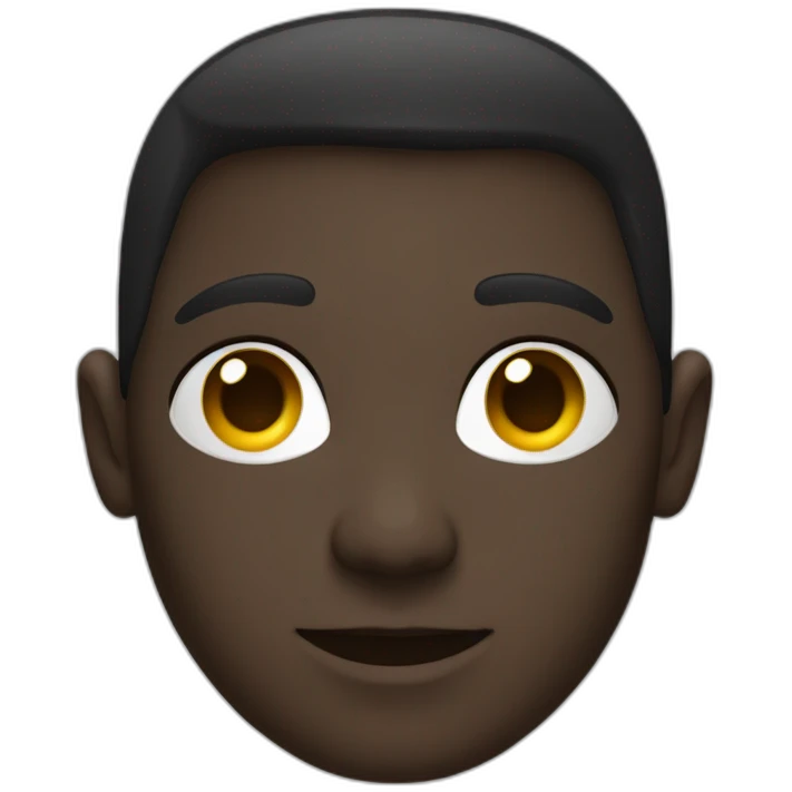 Un humain avec couleur de peau noire emoji