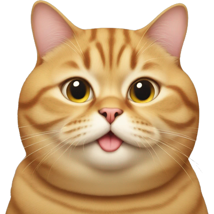 Extremely fat cat emoji