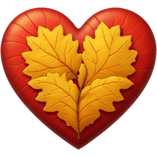 autumn heart emoji