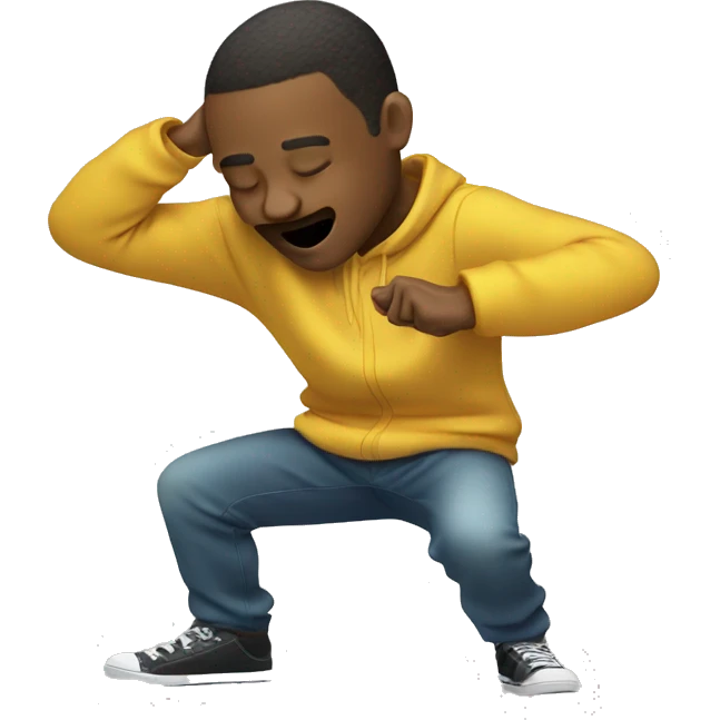 Person dabbing emoji