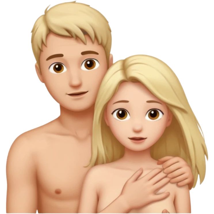men and girl having sex . she is naked boobs. she is having sex. a men holding her hair emoji