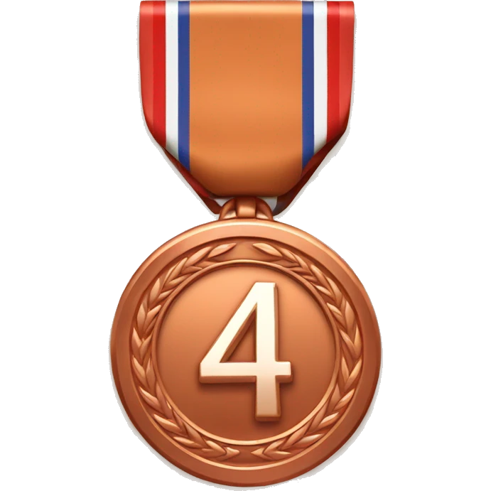 Copper 4th place medal emoji