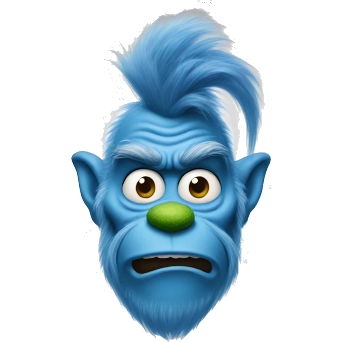 blue grinch emoji