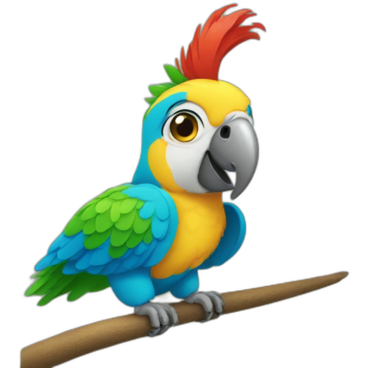 Parrot party emoji