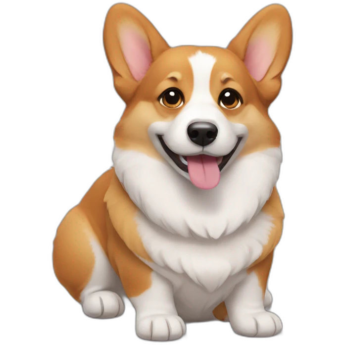 Inloved corgi emoji