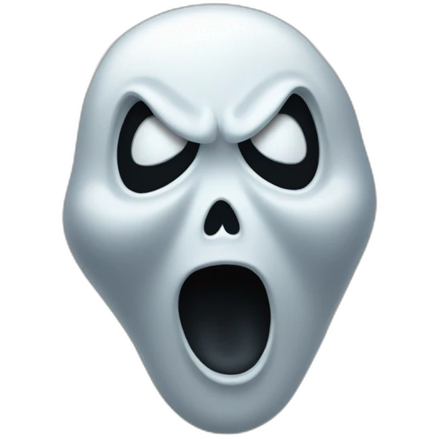 Ghost face scream emoji