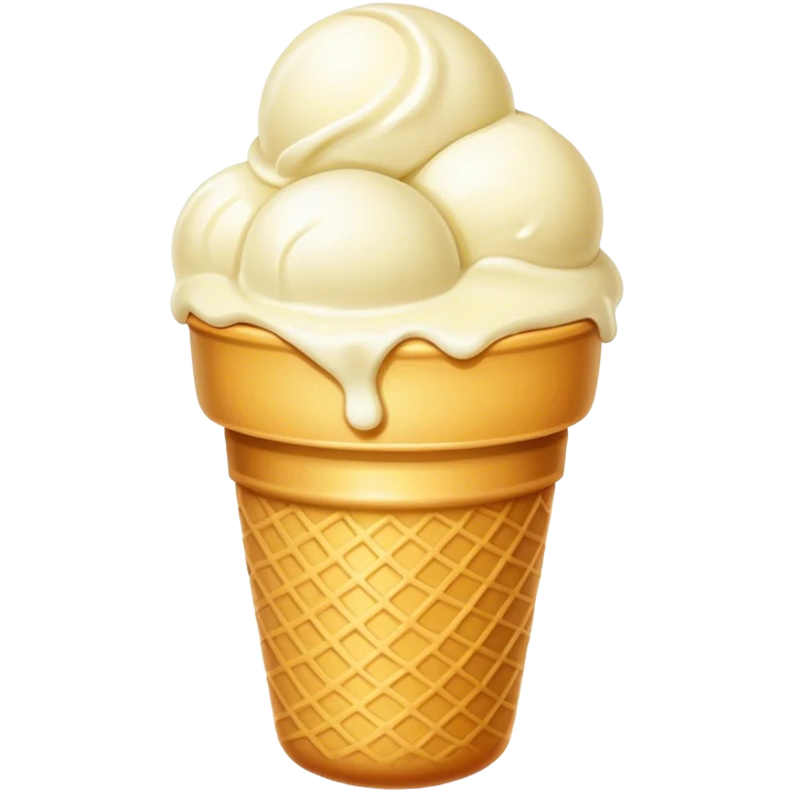 A ice cream emoji