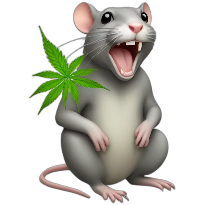 marijuana rat emoji