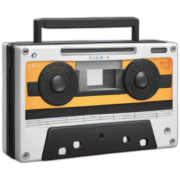 Radio cassette emoji