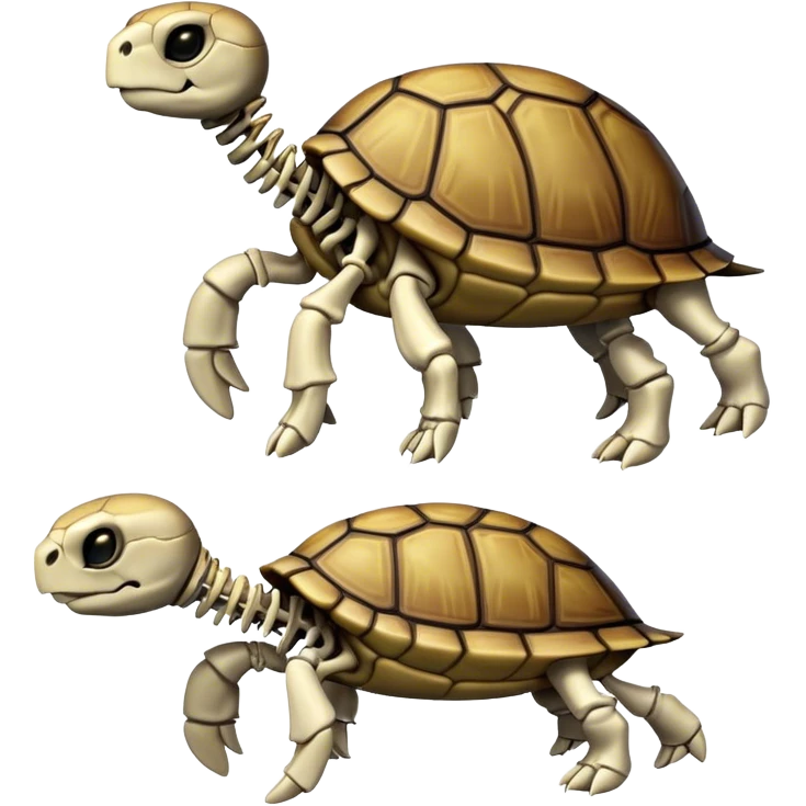 turtle skeleton emoji