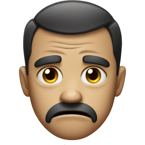 Angry and sad emoji