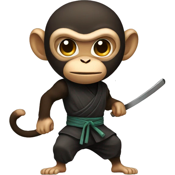 Ninja monkey emoji