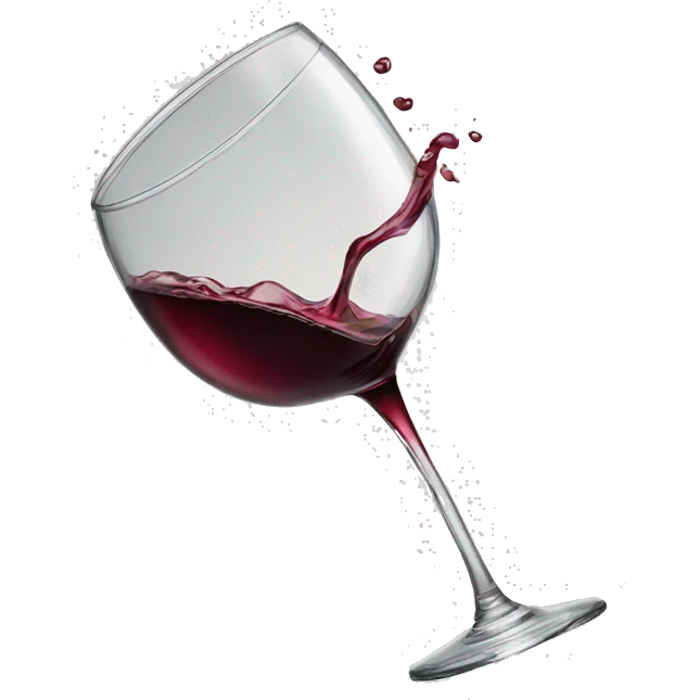 wine glass spilling  emoji