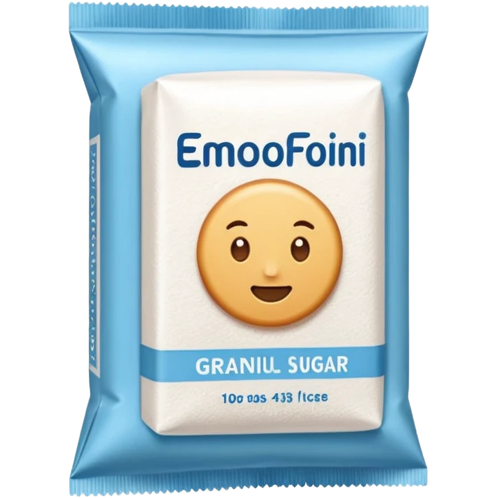 package of white granulated sugar emoji
