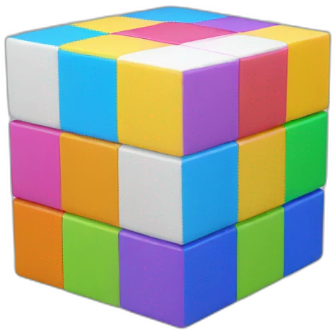 cube multicolor emoji