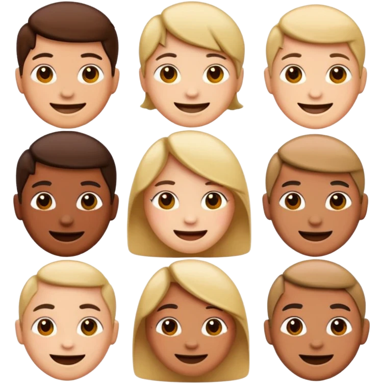 صورة مكونة من مجموعة ايموجي متشابهة بينها واحد مختلف صورة أبعادها 1080*1920 emoji