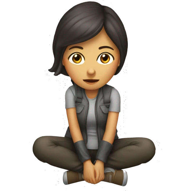 Mujer acostada en el suelo emoji