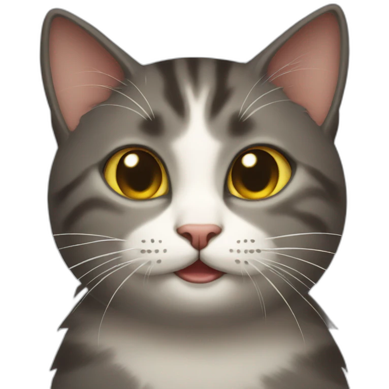 Amused cat emoji