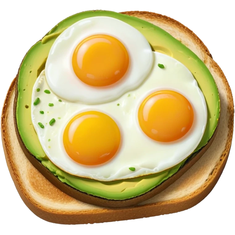 avocado toast and eggs  emoji