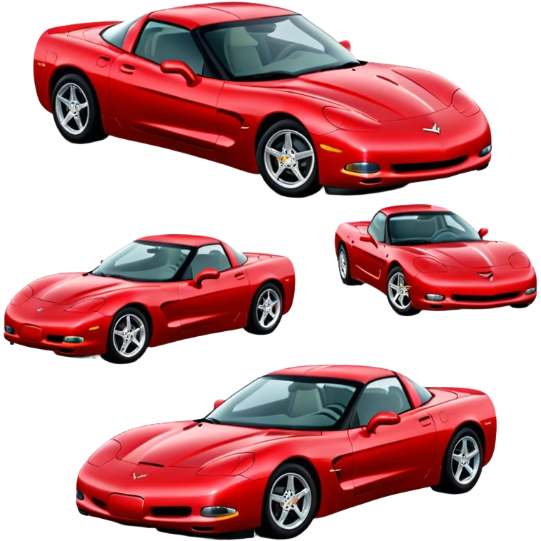 red corvette c5 from 2004 emoji
