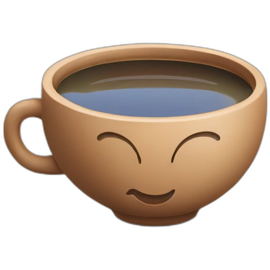 chinese tea in clay cup emoji