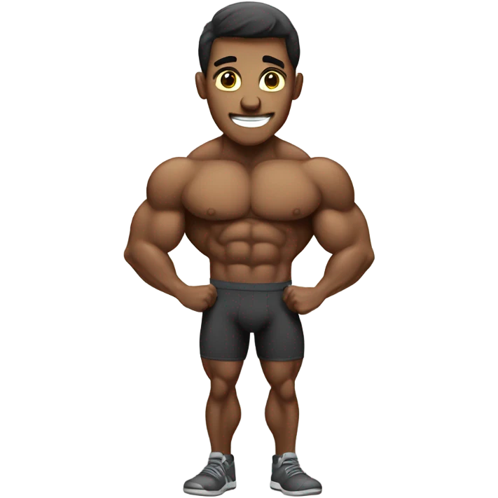 Scrawny body builder emoji