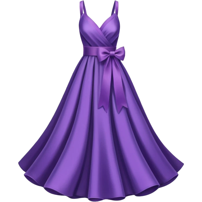 purple ribbon dress emoji