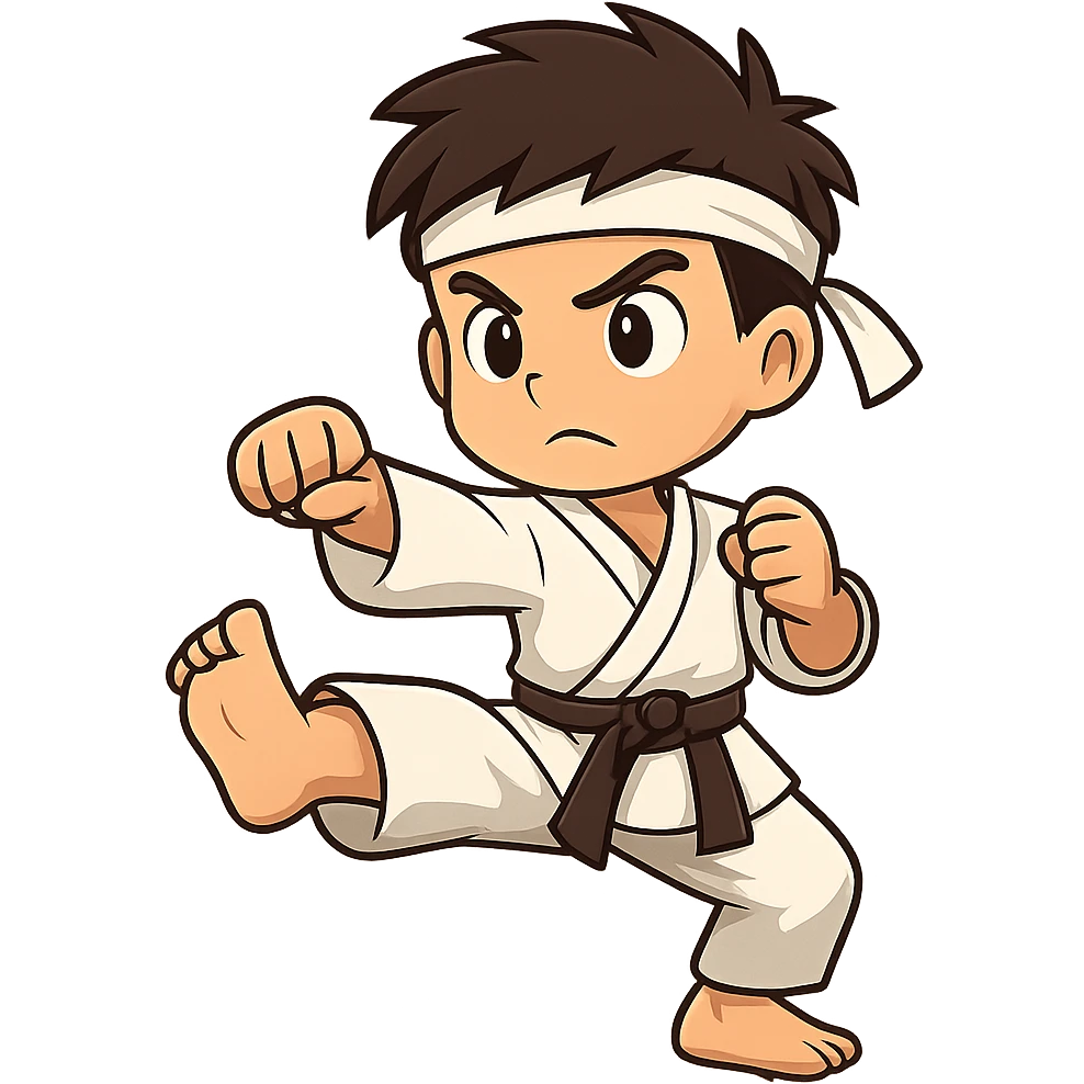 A karate boy emoji