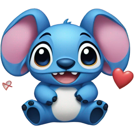 Stitch with love emoji