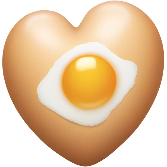 heart shaped egg emoji