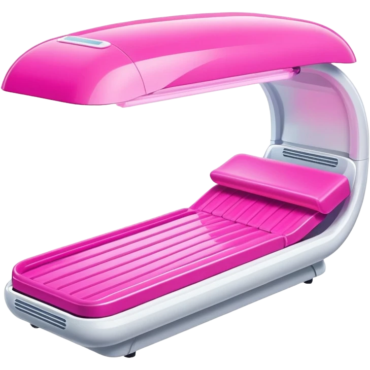 Pink tanning bed  emoji