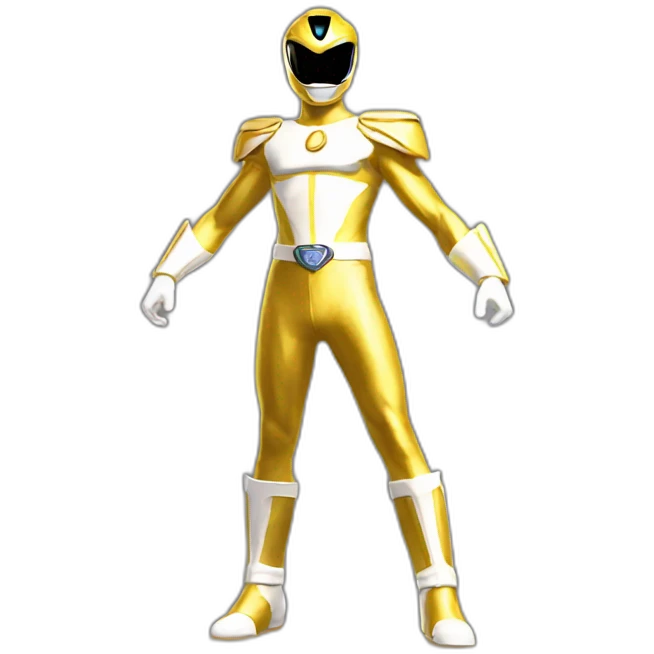 gold power ranger full body emoji