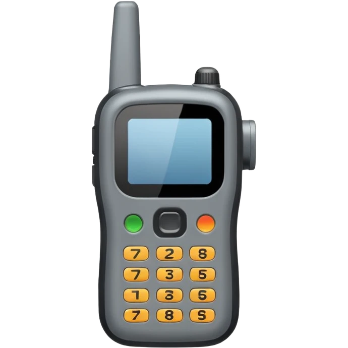 gray walkie talkie emoji