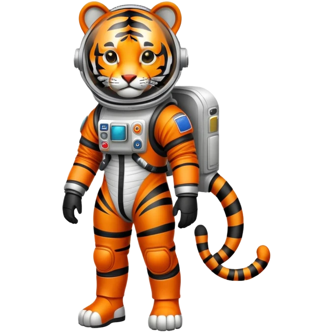 tiger in space suit emoji