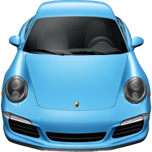 Blue porsche 911 emoji