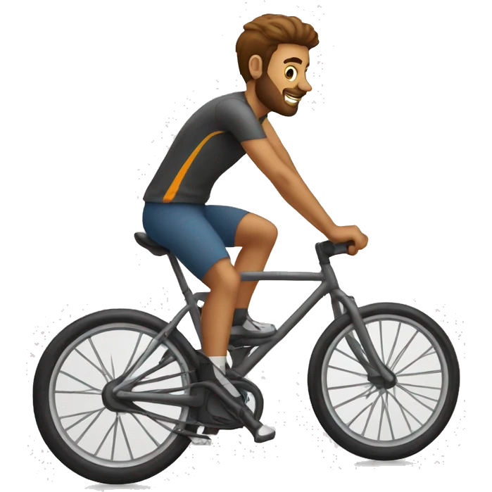 guy pretceille sur un velo emoji