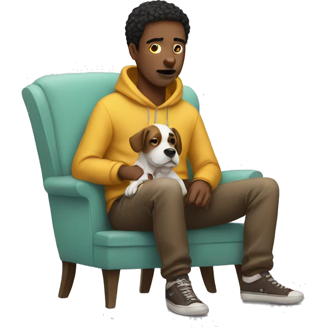 Chill guy into dog emoji