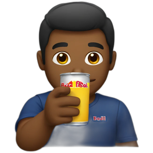 man-drinking-redbull emoji