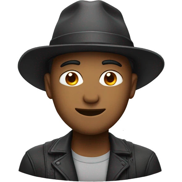 Guy wearing a hat emoji