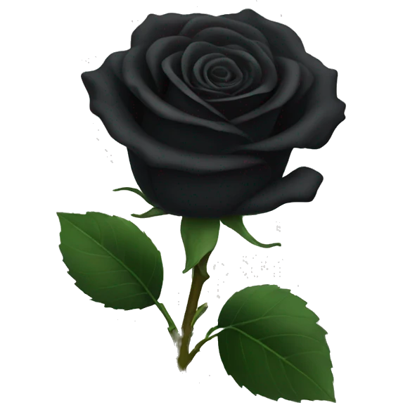 Black rose emoji