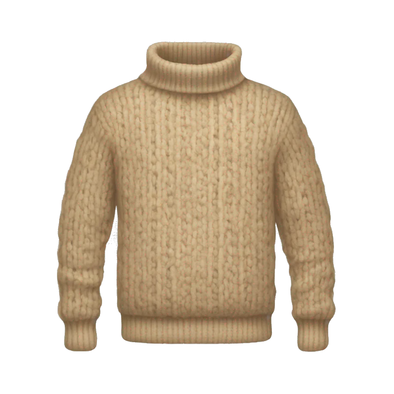 beige wool jumper emoji