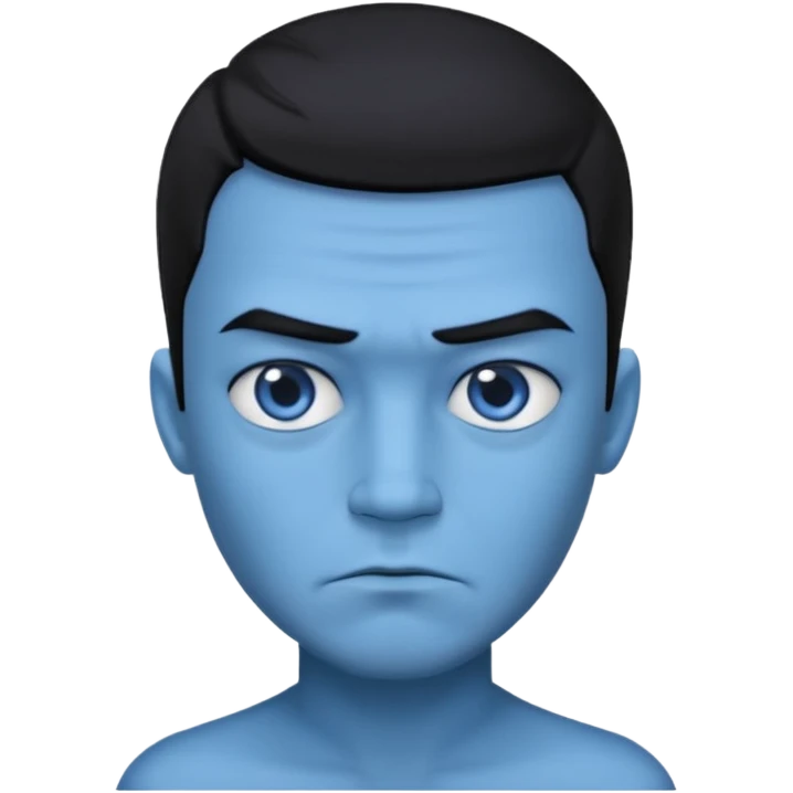 اینوجی یک تیو آبی زنگ بدع emoji