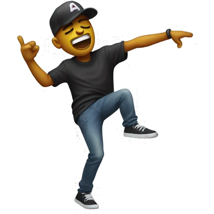 Dabbing emoji face 🙂 emoji