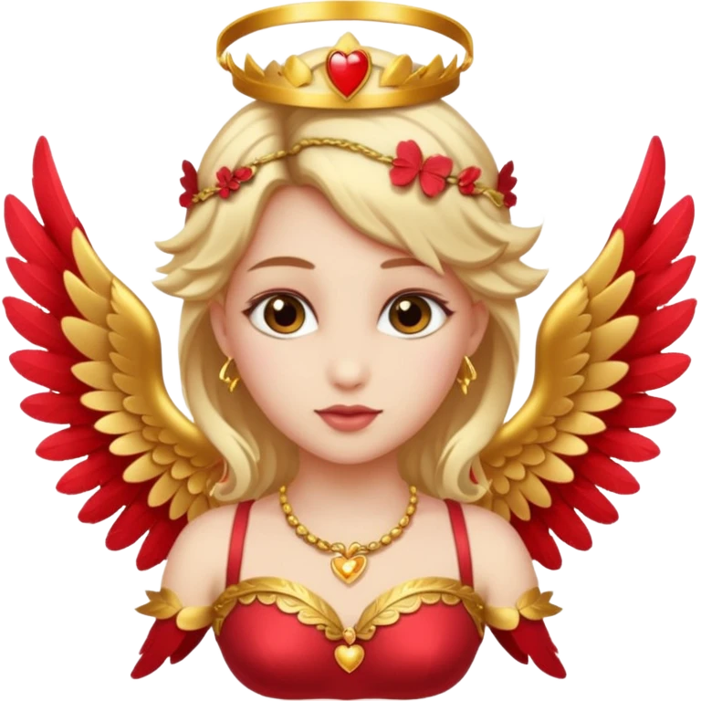 woman with cupid clothes emoji