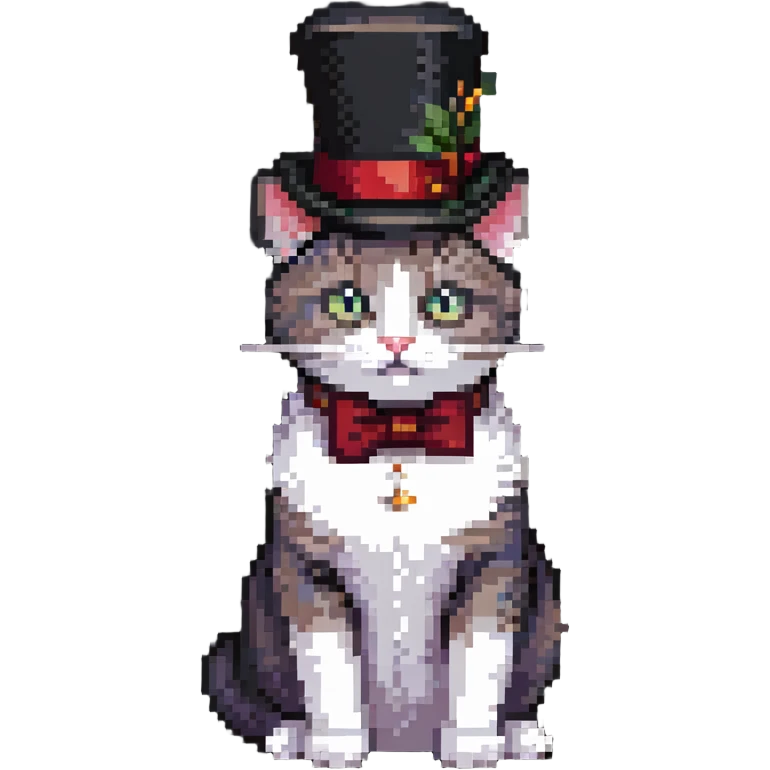 cat with a tophat emoji