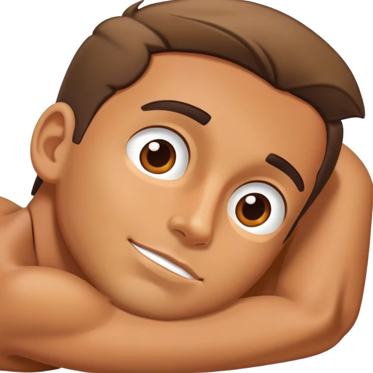 Men lying  emoji