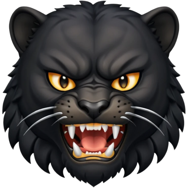 angry panther animal emoji