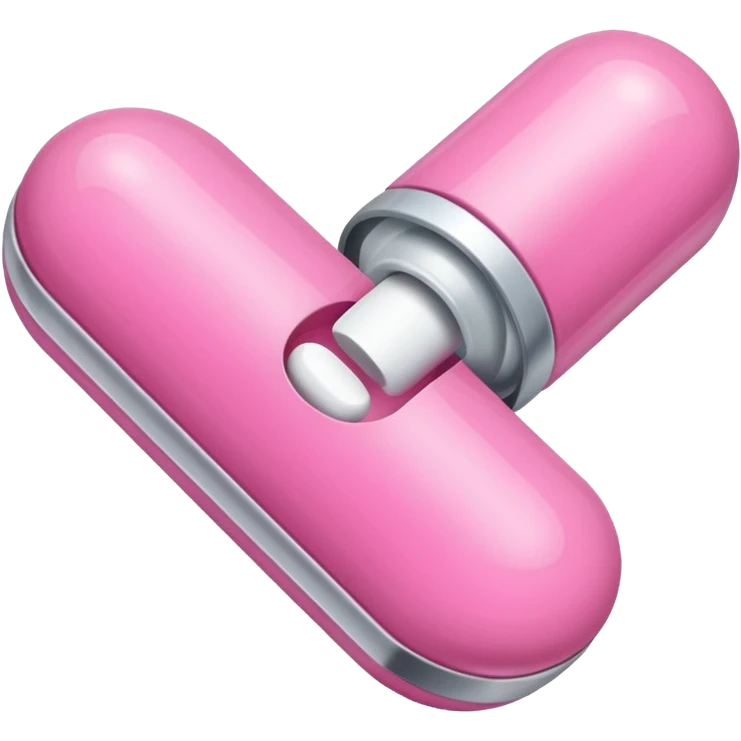 pink medication capsule emoji