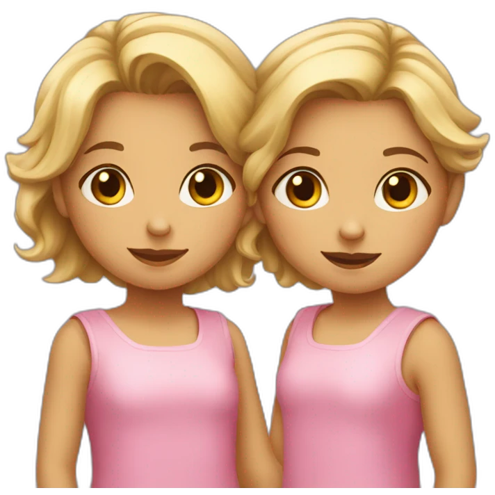 Deux petits filles  emoji